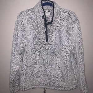 VS PINK Sherpa half zip